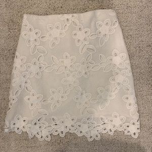 Flower Eyelet Skirt